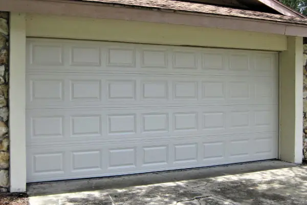 Garage door replacement work example