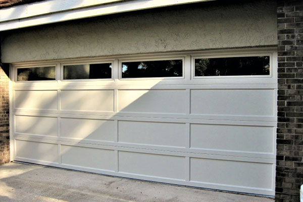 Garage door replacement work example