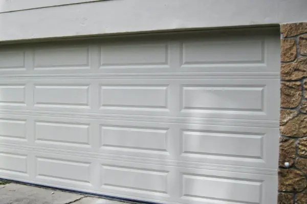 Garage door replacement work example